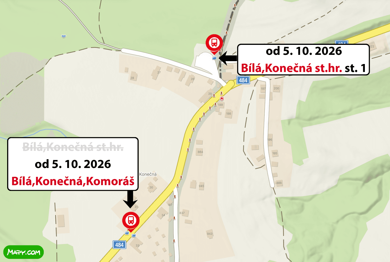 Bílá,Konečná st.hr. od 5. 10. 2026 Bílá,Konečná,Komoráš.png