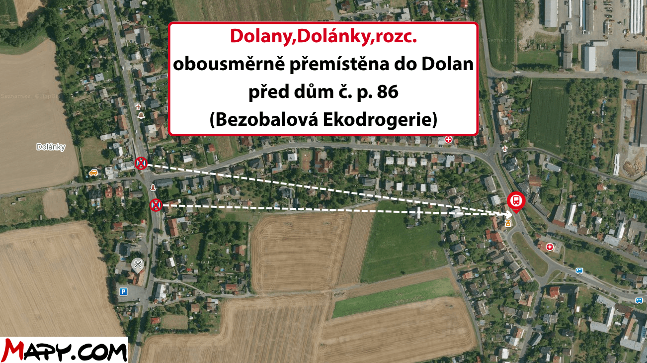Dolany,Dolánky,rozc. obousměrně přemístěna do Dolan před dům č. p. 86.png