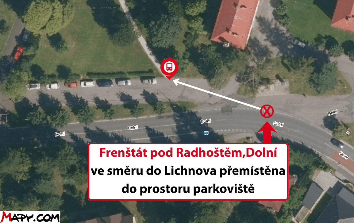 Frenštát pod Radhoštěm,Dolní ve směru do Lichnova přemístěna do prostoru parkoviště.png
