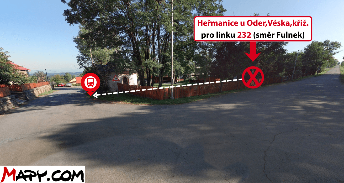 Heřmanice u Oder,Véska,křiž. pro linku 232 (směr Fulnek).png
