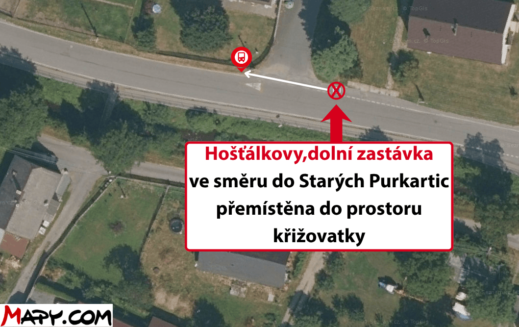 Hošťálkovy,dolní zastávka ve směru do Starých Purkartic přemístěna za odbočku k bytovým domům.png