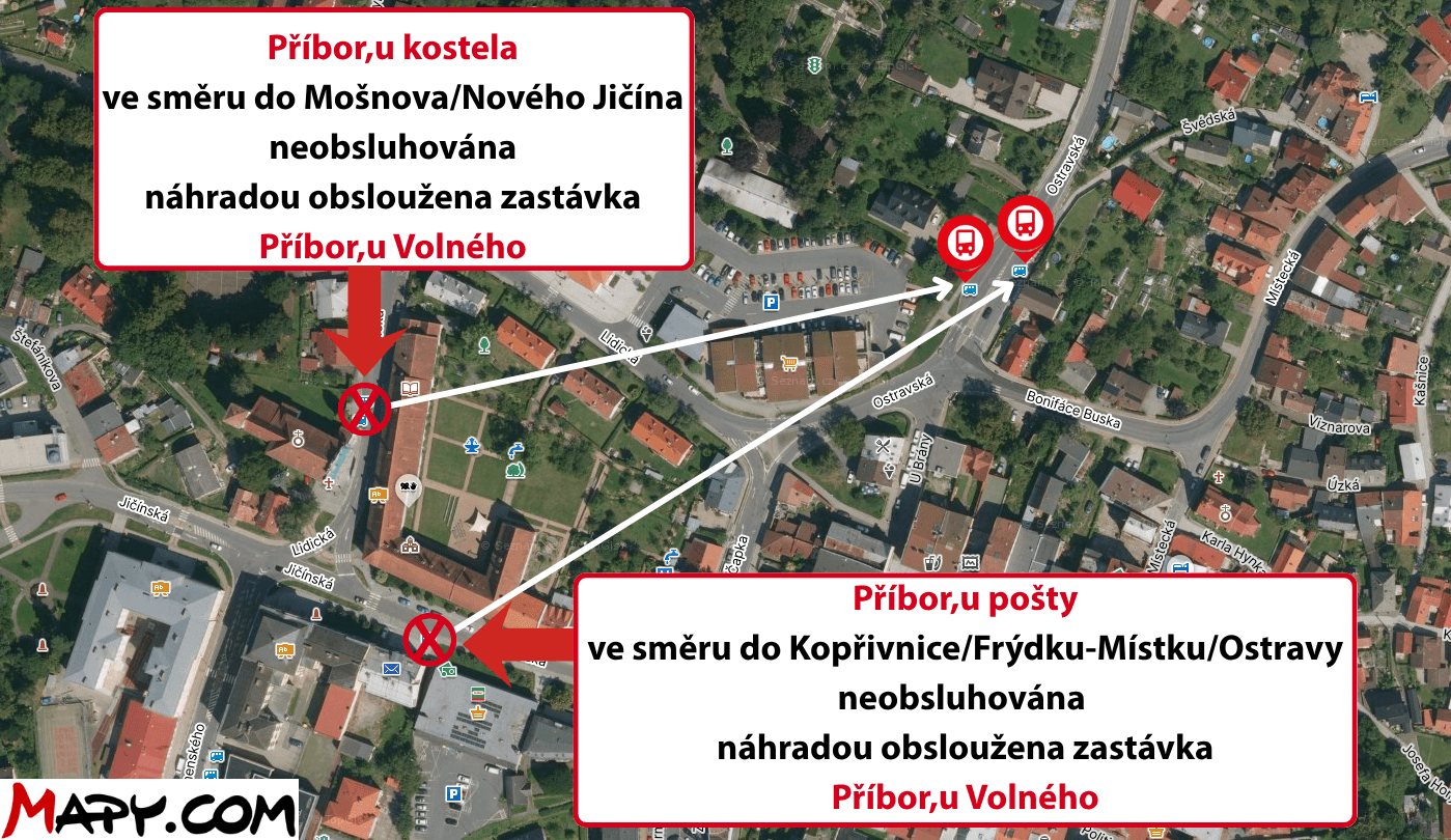 Neobsluhované Příbor,u kostela+Příbor,u pošty.png