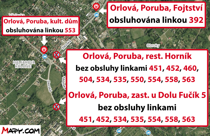 Orlová, Poruba, rest. Horník Orlová, Poruba, zast. u Dolu Fučík 5 bez obsluhy.png