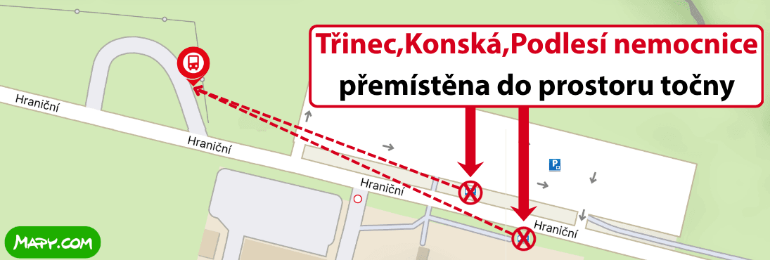 Třinec,Konská,Podlesí nemocnice přemístěna do prostoru točny.png