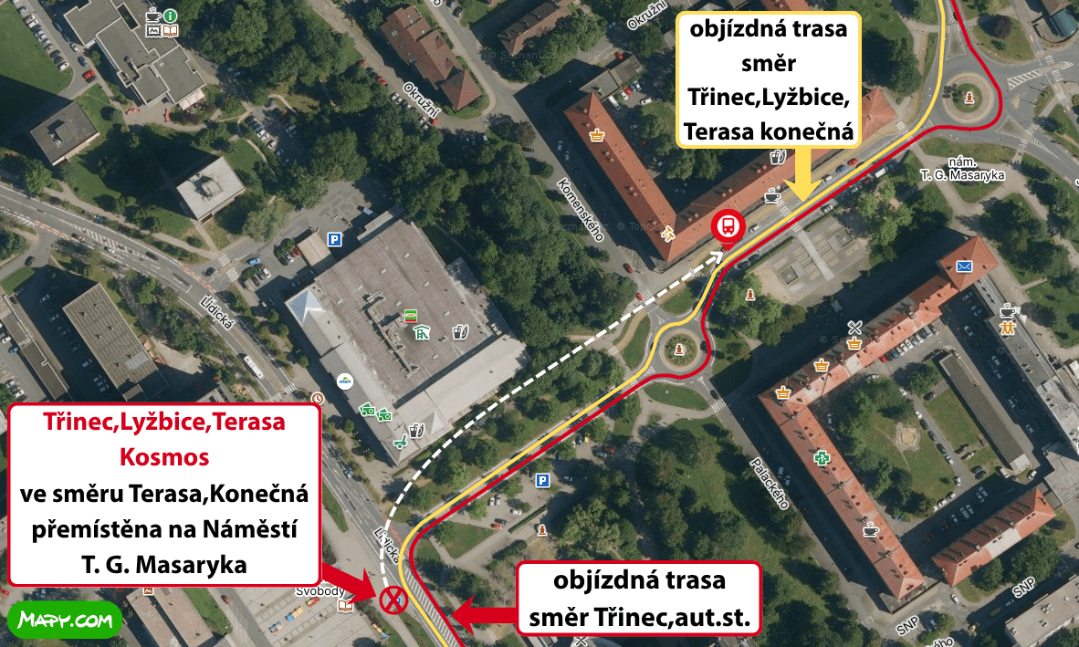 Třinec,Lyžbice, Terasa Kosmos ve směru Terasa,Konečná přemístěna na Náměstí T. G. Masaryka.png